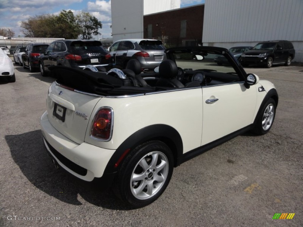 2009 Cooper S Convertible - Pepper White / Punch Carbon Black Leather photo #8