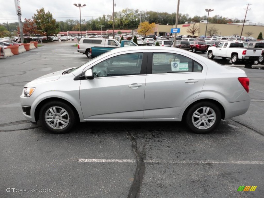 Silver Ice Metallic 2012 Chevrolet Sonic LT Sedan Exterior Photo #55356998