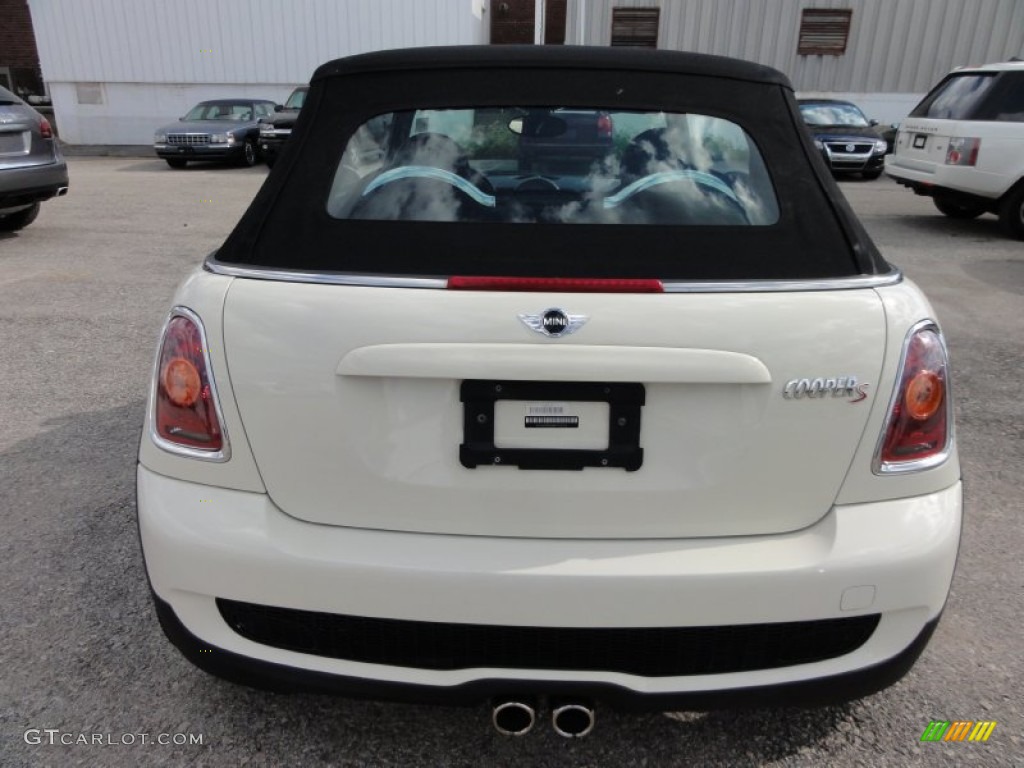 2009 Cooper S Convertible - Pepper White / Punch Carbon Black Leather photo #40