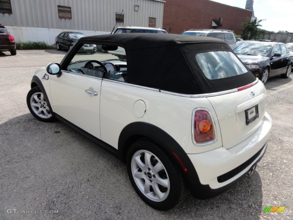 2009 Cooper S Convertible - Pepper White / Punch Carbon Black Leather photo #41