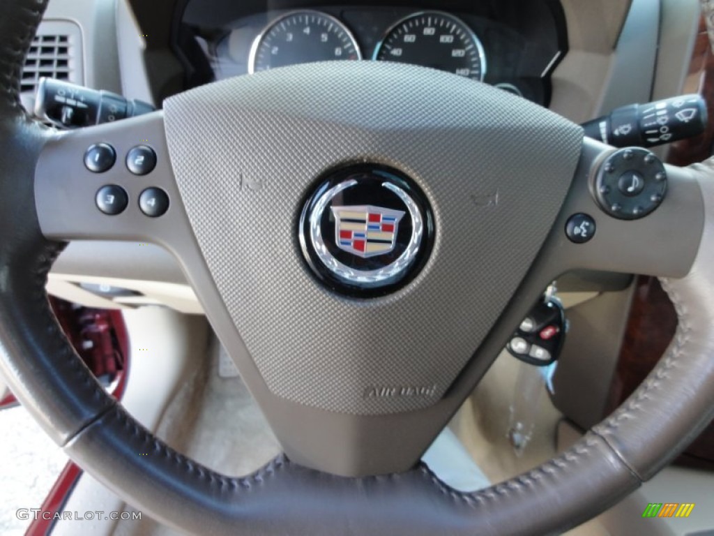 2006 Cadillac CTS Sport Sedan Cashmere Steering Wheel Photo #55357739