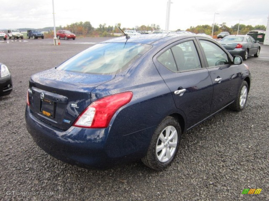 2012 Versa 1.6 SL Sedan - Blue Onyx Metallic / Charcoal photo #7