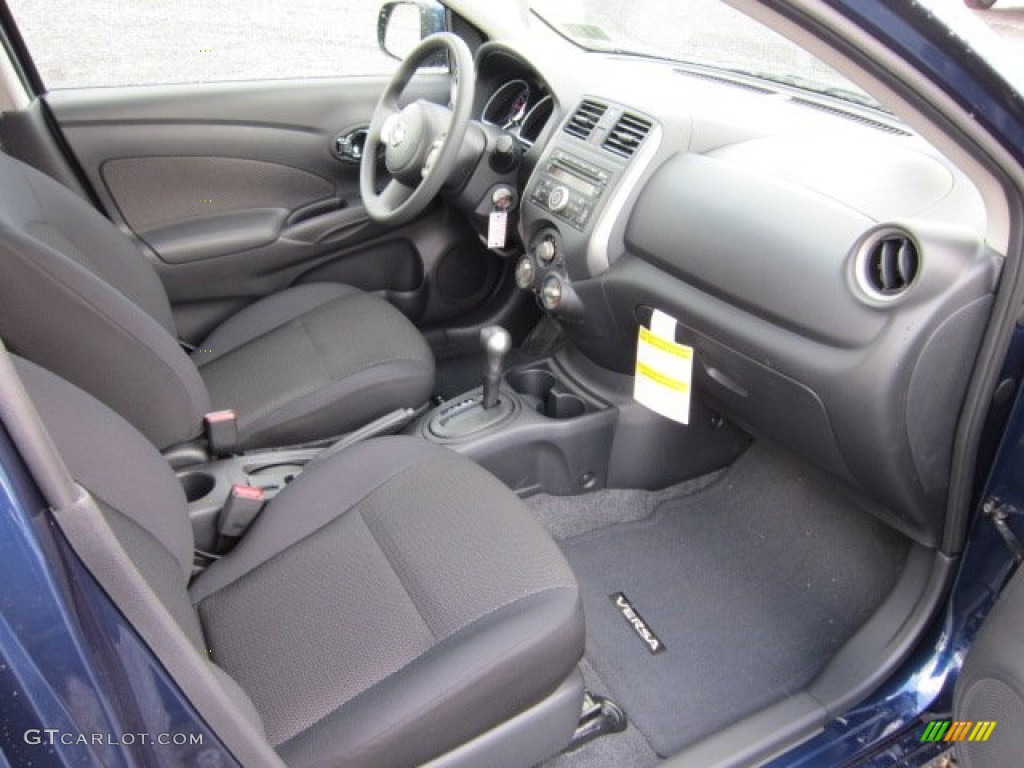 Charcoal Interior 2012 Nissan Versa 1.6 SL Sedan Photo #55358096