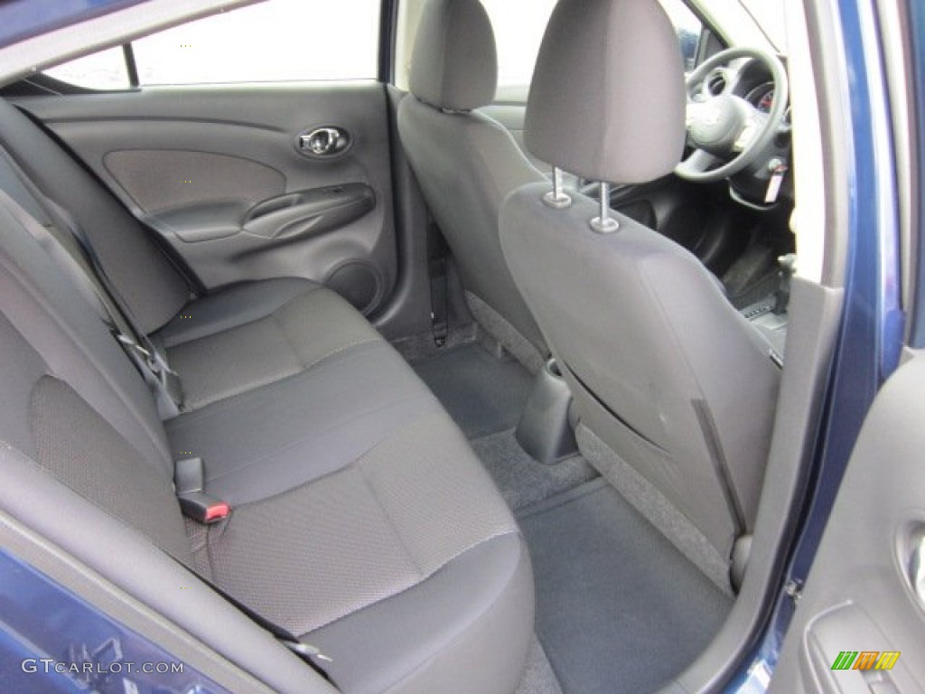 Charcoal Interior 2012 Nissan Versa 1.6 SL Sedan Photo #55358117