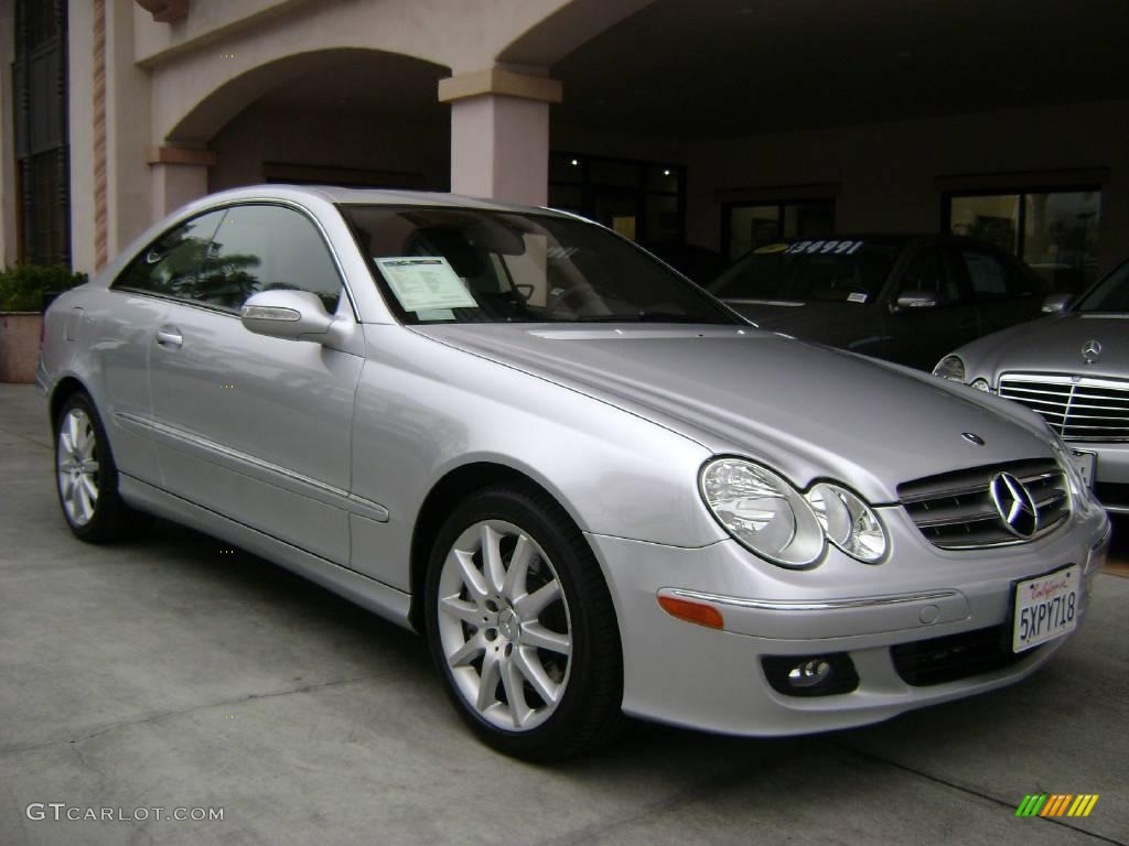 2007 CLK 350 Coupe - Iridium Silver Metallic / Black/Ash photo #1