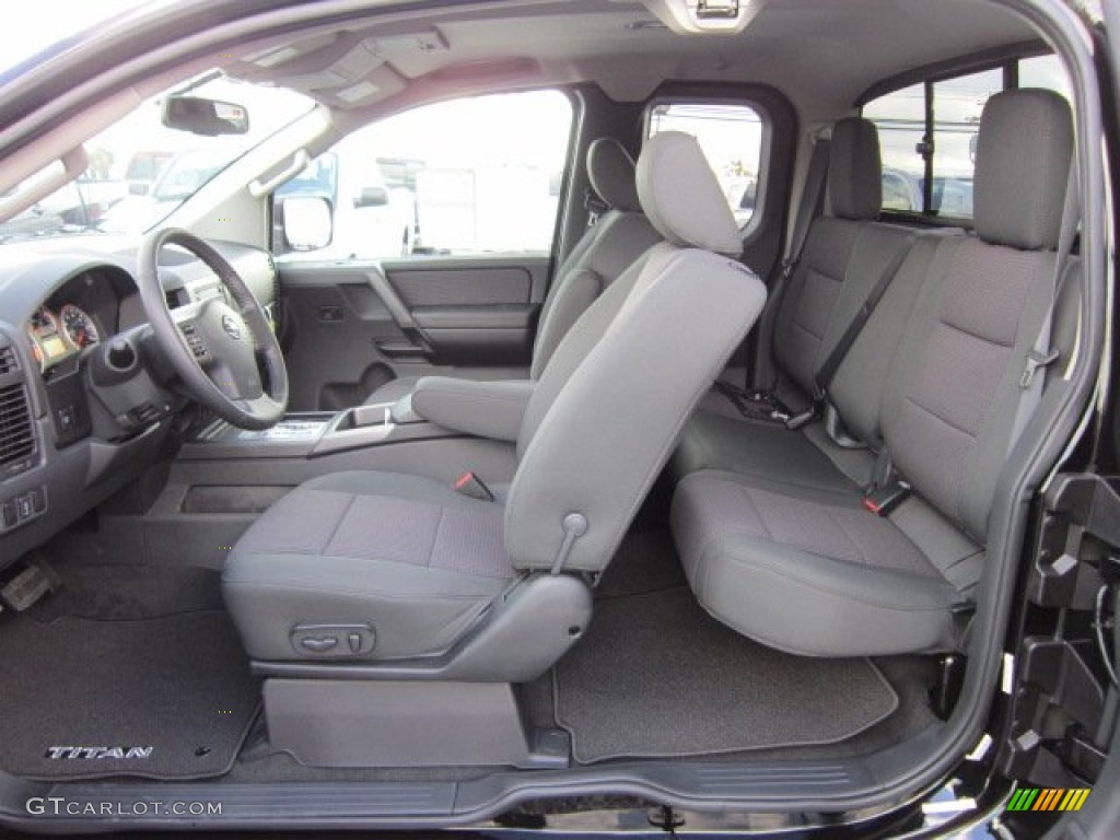 Charcoal Interior 2012 Nissan Titan SV King Cab 4x4 Photo #55358693