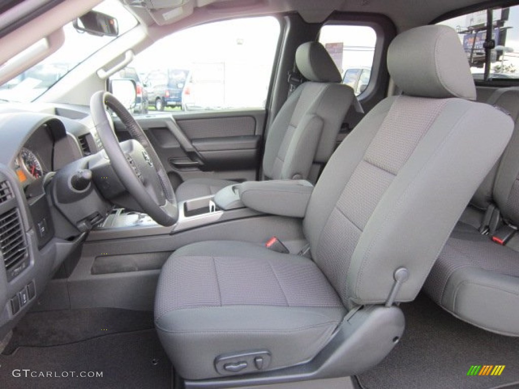 Charcoal Interior 2012 Nissan Titan SV King Cab 4x4 Photo #55358702