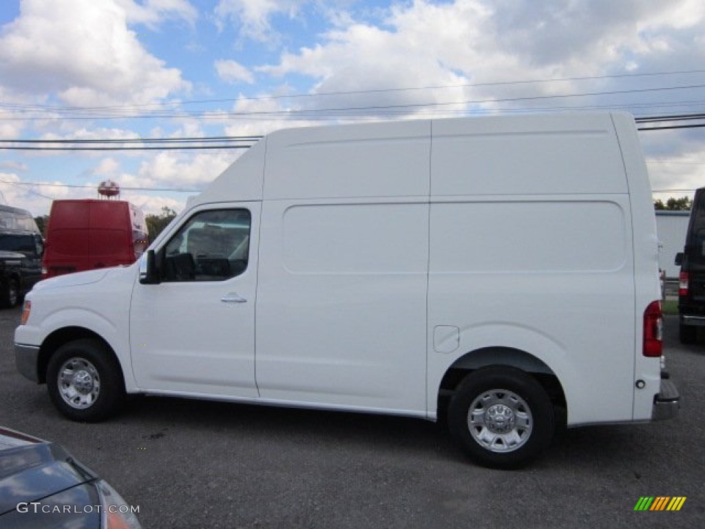 Blizzard White 2012 Nissan NV 2500 HD SV High Roof Exterior Photo #55358951