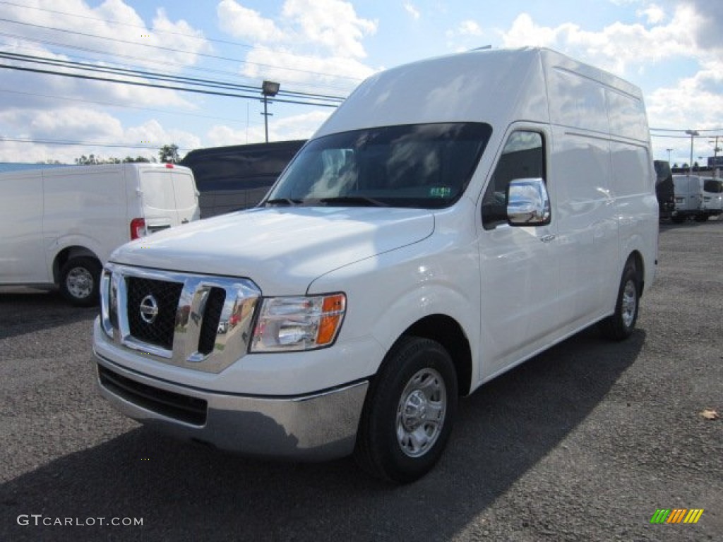 Blizzard White 2012 Nissan NV 2500 HD SV High Roof Exterior Photo #55359137