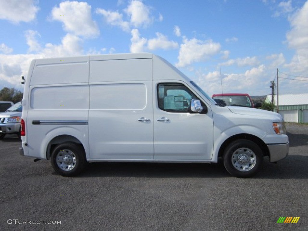 Blizzard White 2012 Nissan NV 2500 HD SV High Roof Exterior Photo #55359176