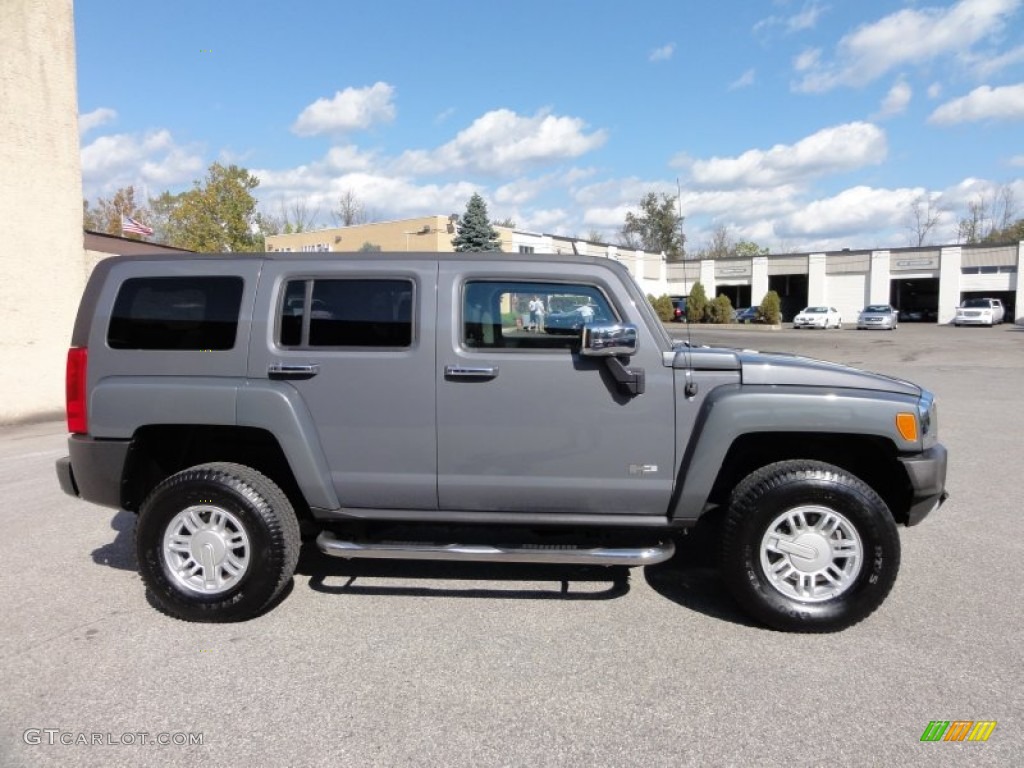 Graphite Metallic 2008 Hummer H3 Standard H3 Model Exterior Photo #55359227