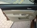 2012 Subaru Legacy Warm Ivory Interior Door Panel Photo