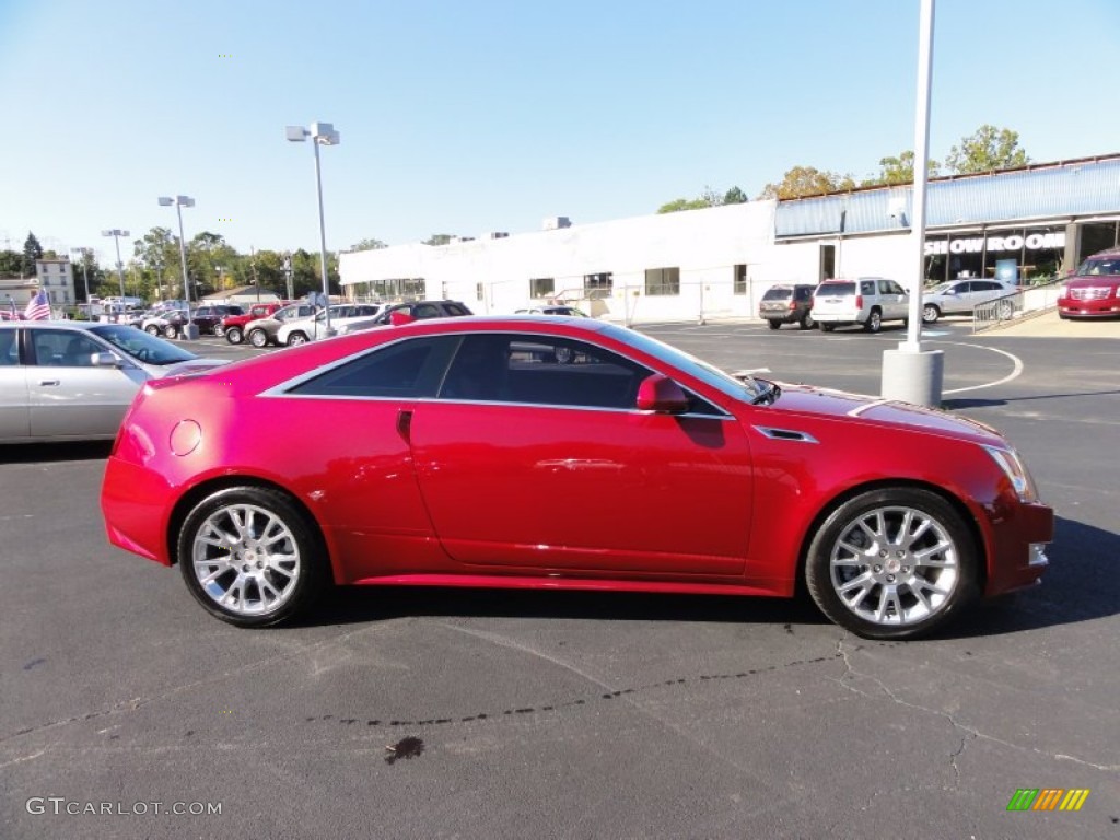 Crystal Red Tintcoat 2011 Cadillac CTS Coupe Exterior Photo #55360525