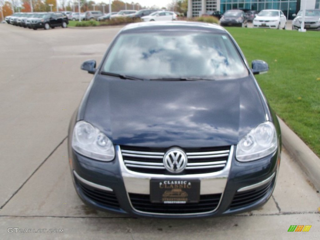 2009 Jetta S Sedan - Blue Graphite Metallic / Anthracite photo #2