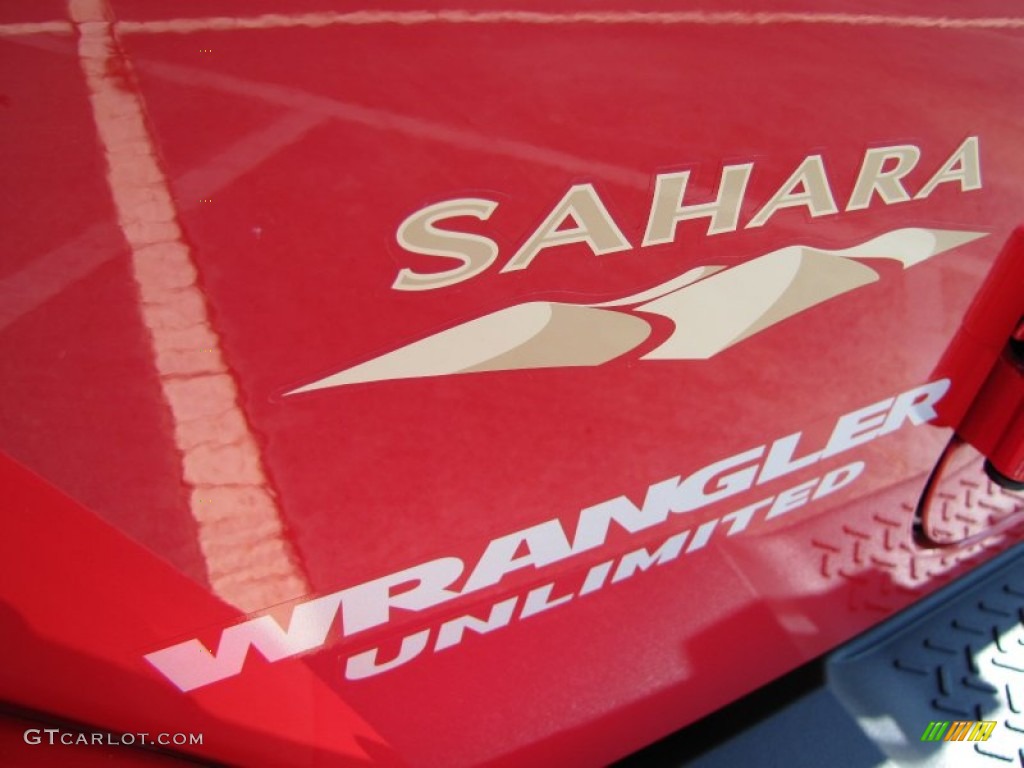 2012 Wrangler Unlimited Sahara 4x4 - Flame Red / Black/Dark Saddle photo #6