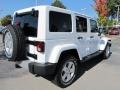 2012 Bright White Jeep Wrangler Unlimited Sahara 4x4  photo #3