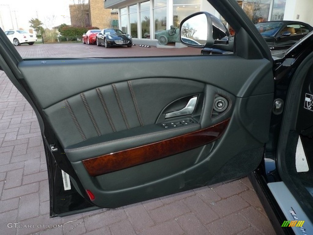 2012 Maserati Quattroporte S Nero Door Panel Photo #55364539