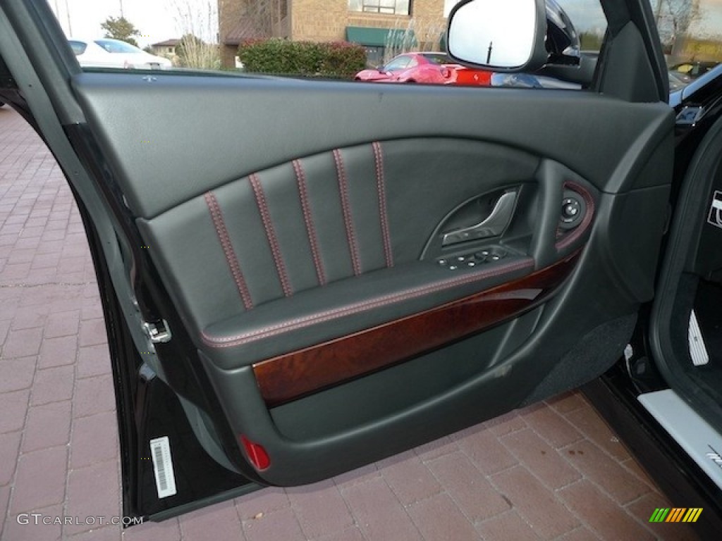 2012 Maserati Quattroporte S Nero Door Panel Photo #55364554