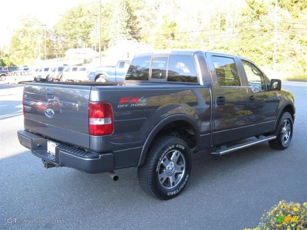 2005 F150 FX4 SuperCrew 4x4 - Dark Shadow Grey Metallic / Black photo #5