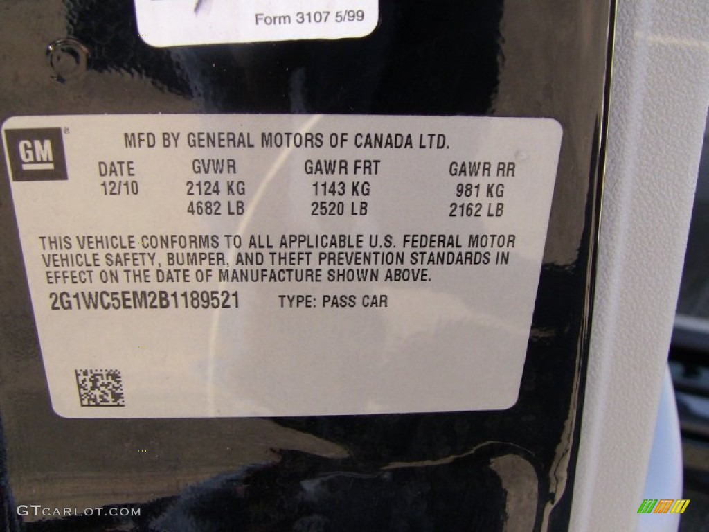 2011 Impala LTZ - Black / Gray photo #15