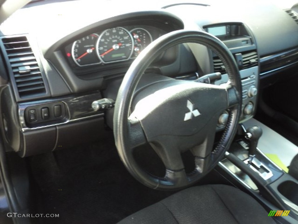 2009 Mitsubishi Galant Sport Edition Black Dashboard Photo #55367688