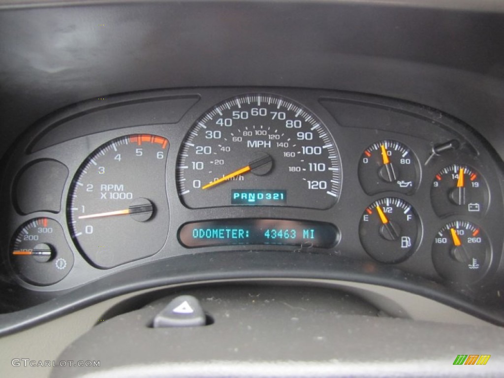 2004 Chevrolet Silverado 2500HD LT Extended Cab 4x4 Gauges Photo #55368546