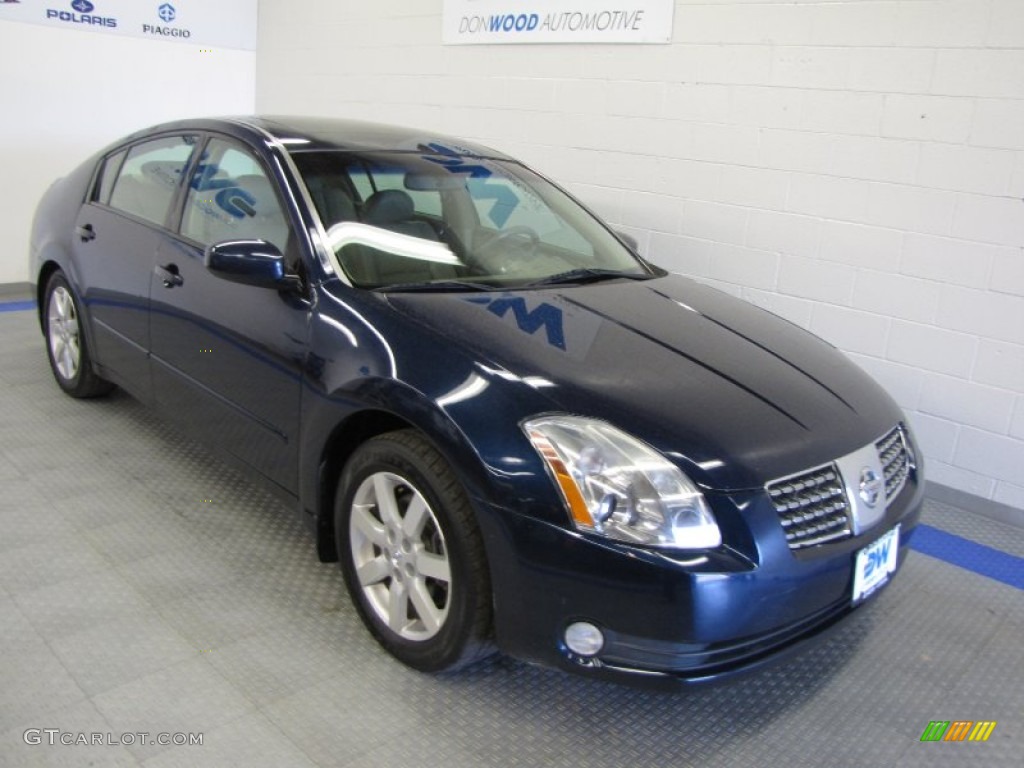 2006 Maxima 3.5 SL - Majestic Blue Metallic / Cafe Latte photo #1