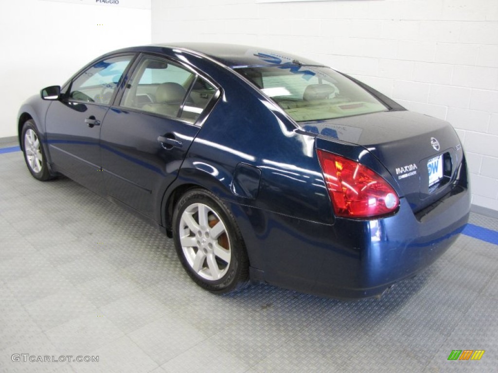 2006 Maxima 3.5 SL - Majestic Blue Metallic / Cafe Latte photo #3
