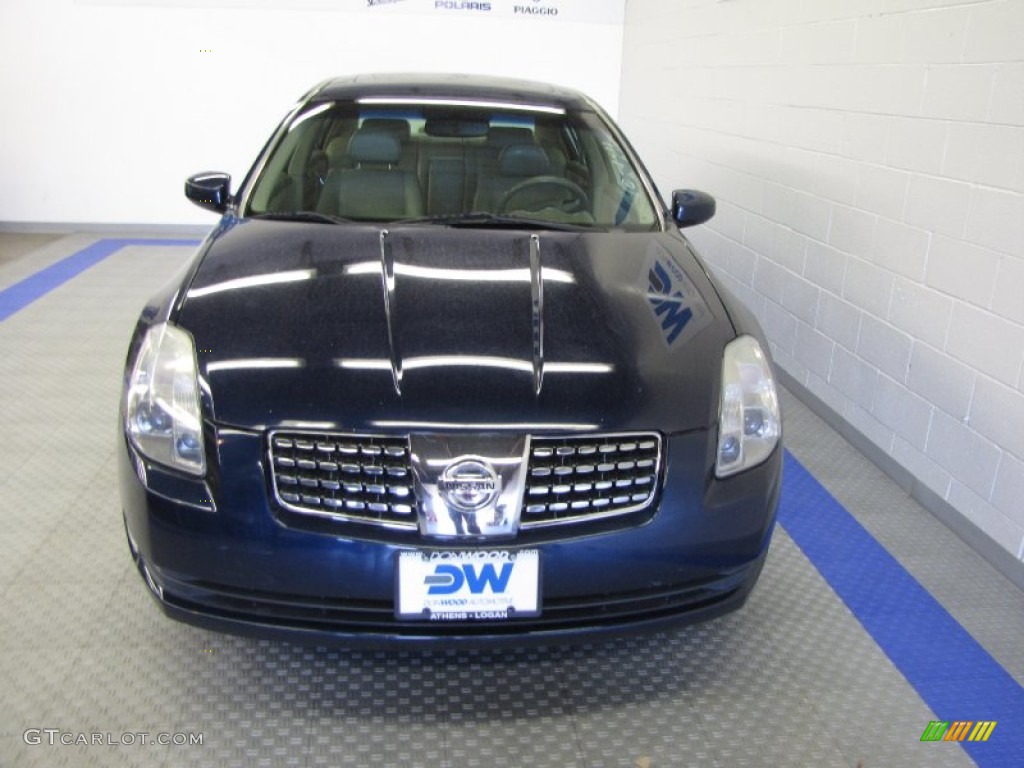 2006 Maxima 3.5 SL - Majestic Blue Metallic / Cafe Latte photo #6