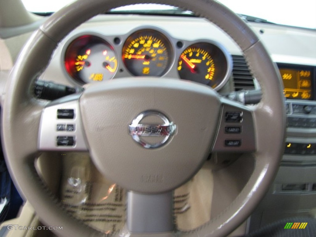 2006 Maxima 3.5 SL - Majestic Blue Metallic / Cafe Latte photo #8