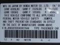  2009 TSX Sedan Polished Metal Metallic Color Code NH737M