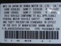 NH737M: Polished Metal Metallic 2009 Acura TSX Sedan Color Code