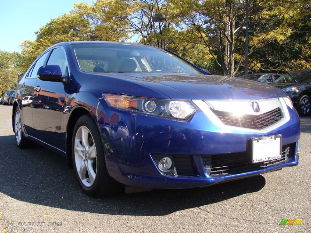 2009 TSX Sedan - Vortex Blue Pearl / Ebony photo #3