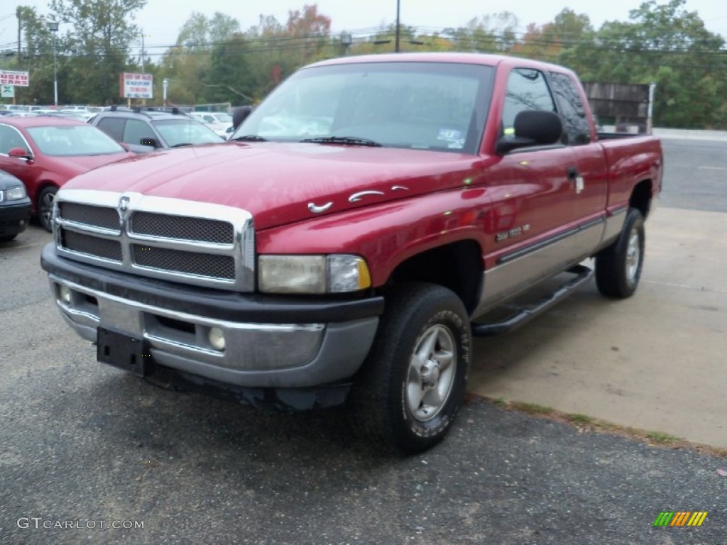1999 Ram 1500 SLT Extended Cab 4x4 - Metallic Red / Agate Black photo #3