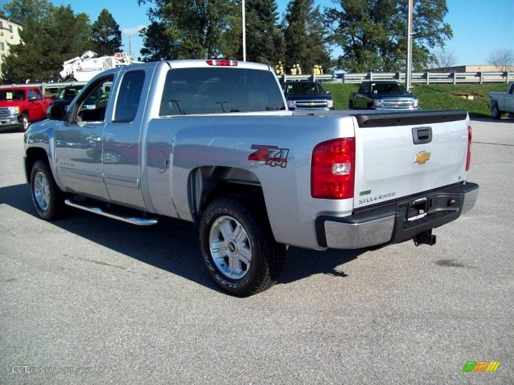 2012 Silverado 1500 LT Extended Cab 4x4 - Silver Ice Metallic / Light Titanium/Dark Titanium photo #2