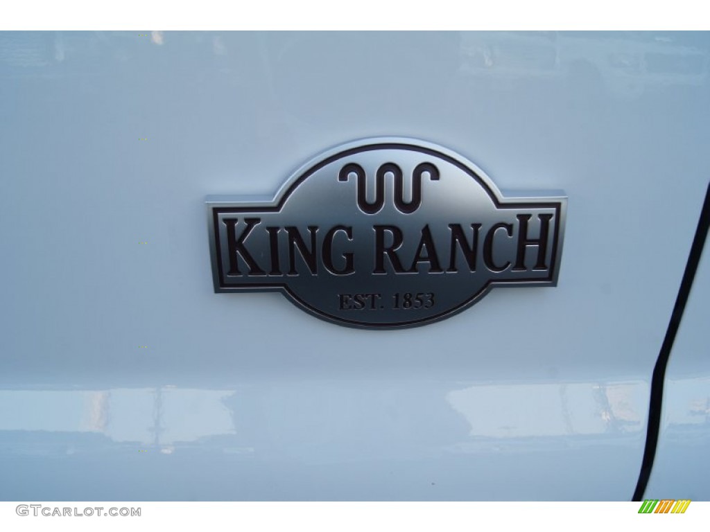 2012 F250 Super Duty King Ranch Crew Cab 4x4 - Oxford White / Chaparral Leather photo #19