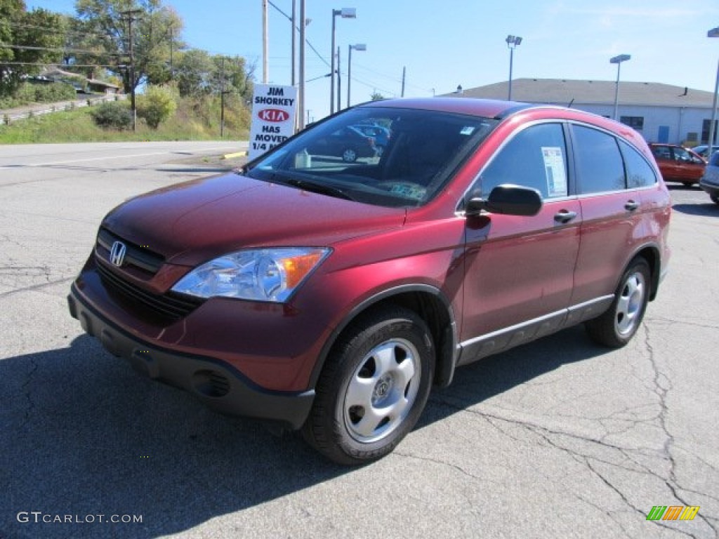 2009 CR-V LX 4WD - Tango Red Pearl / Gray photo #6