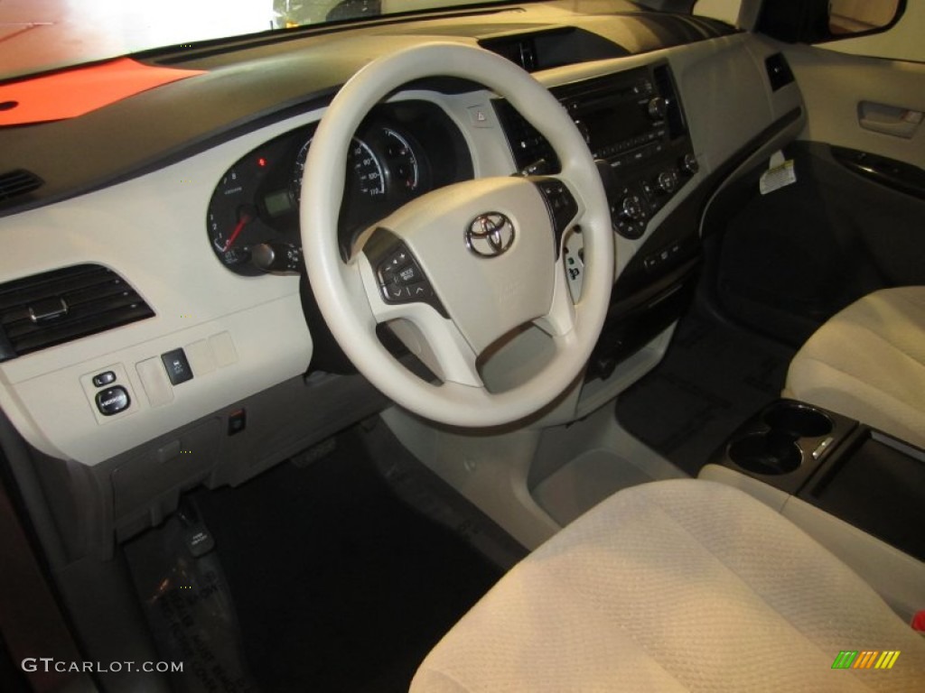 2011 Sienna LE AWD - Cypress Green Pearl / Bisque photo #13
