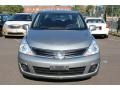 2010 Magnetic Gray Metallic Nissan Versa 1.8 S Sedan  photo #2