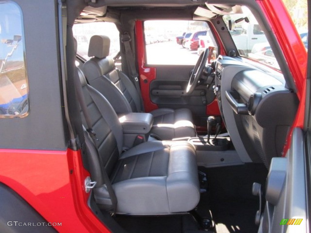 2009 Wrangler X 4x4 - Flame Red / Dark Slate Gray/Medium Slate Gray photo #9