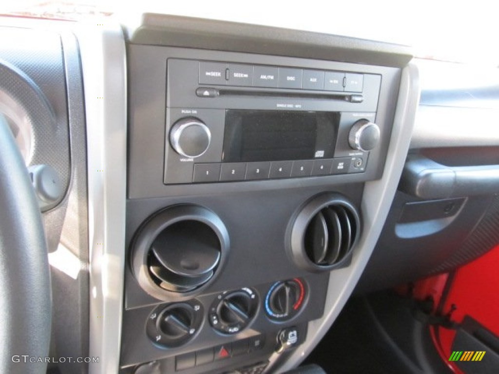 2009 Wrangler X 4x4 - Flame Red / Dark Slate Gray/Medium Slate Gray photo #12
