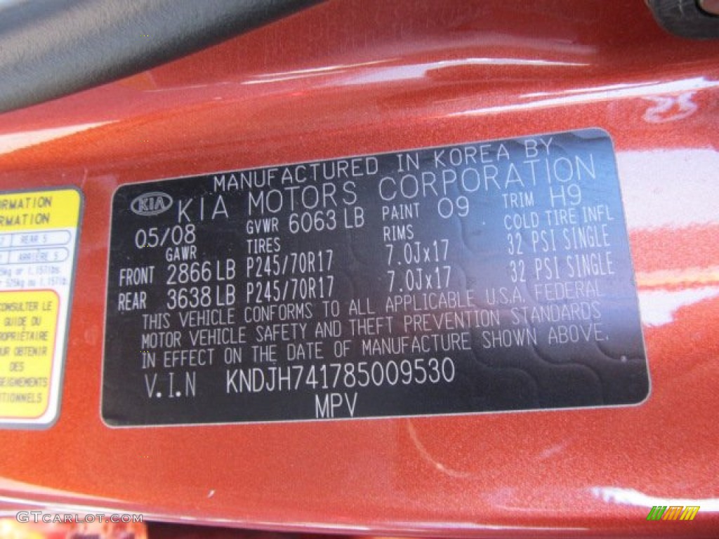 2009 Borrego Color Code 09 for Copperhead Photo #55375468