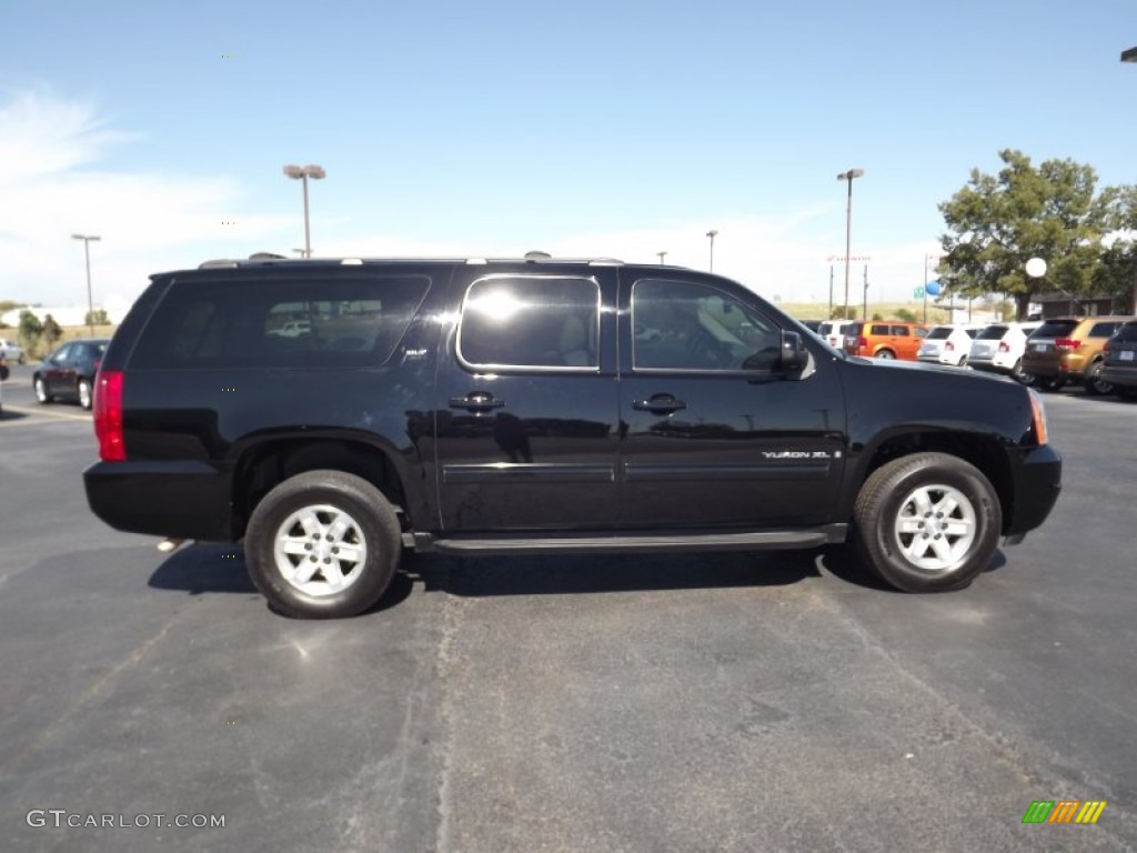 Onyx Black 2009 GMC Yukon XL SLT 4x4 Exterior Photo #55375514