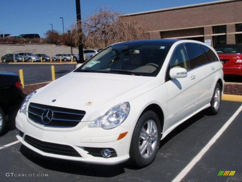 2009 R 350 4Matic - Arctic White / Macadamia photo #1