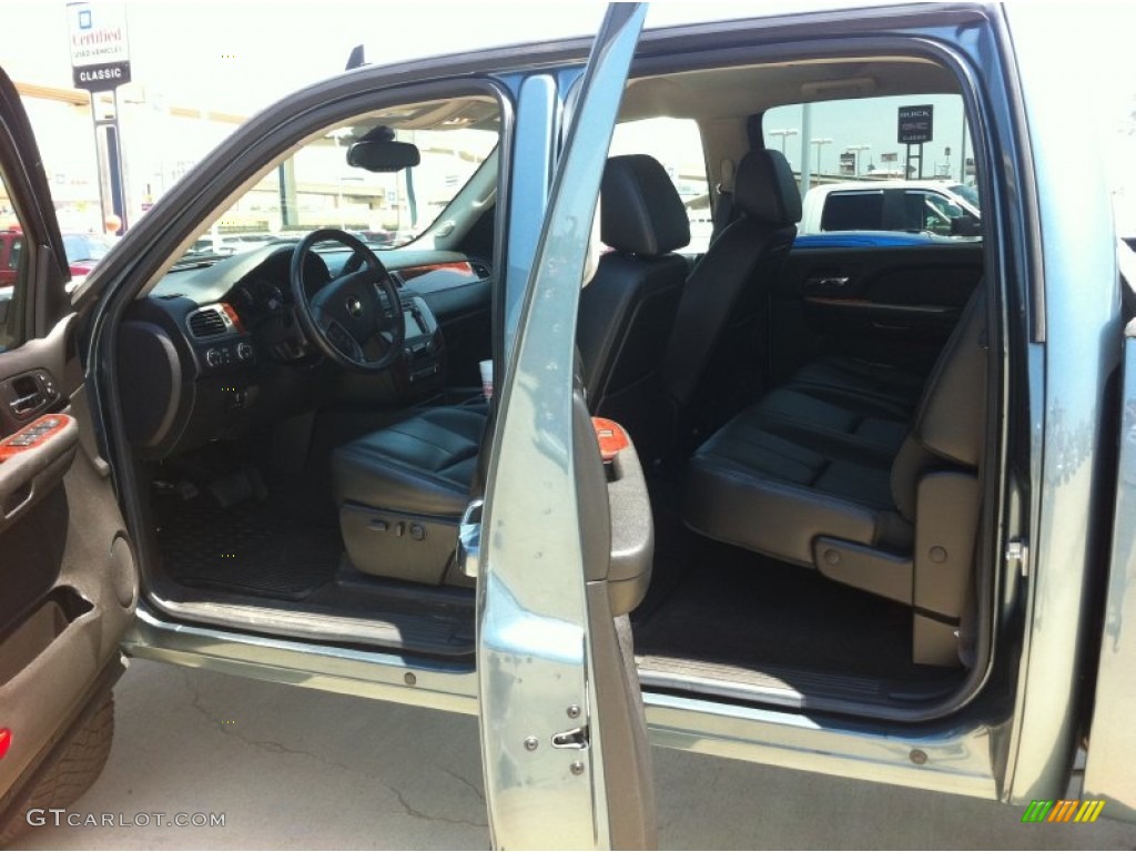 Ebony Interior 2009 Chevrolet Silverado 1500 LTZ Crew Cab 4x4 Photo #55375839