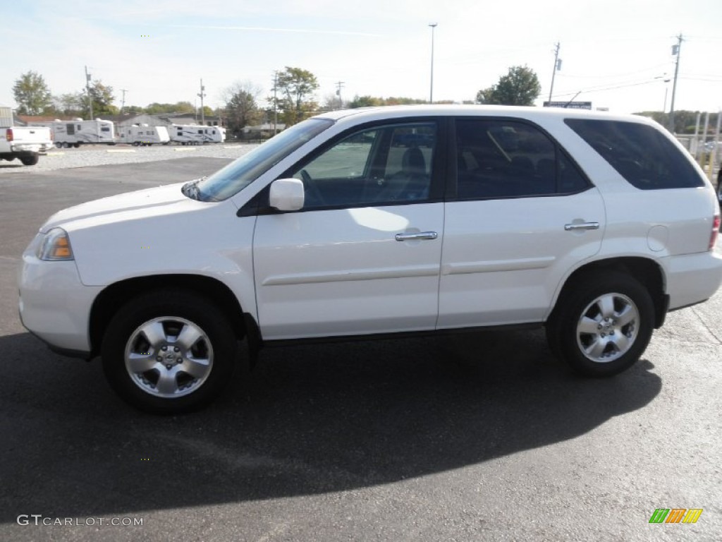 2004 MDX  - Aspen White Pearl / Saddle photo #4