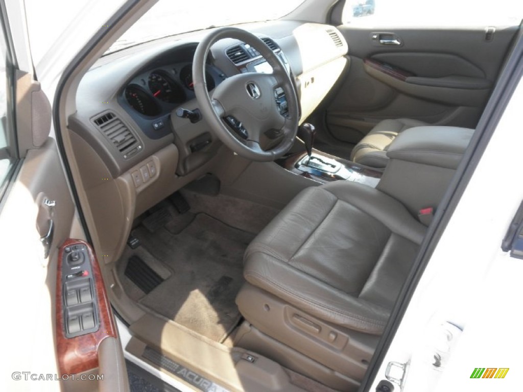 2004 MDX  - Aspen White Pearl / Saddle photo #6