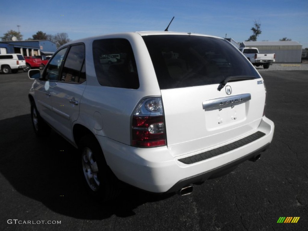 2004 MDX  - Aspen White Pearl / Saddle photo #18