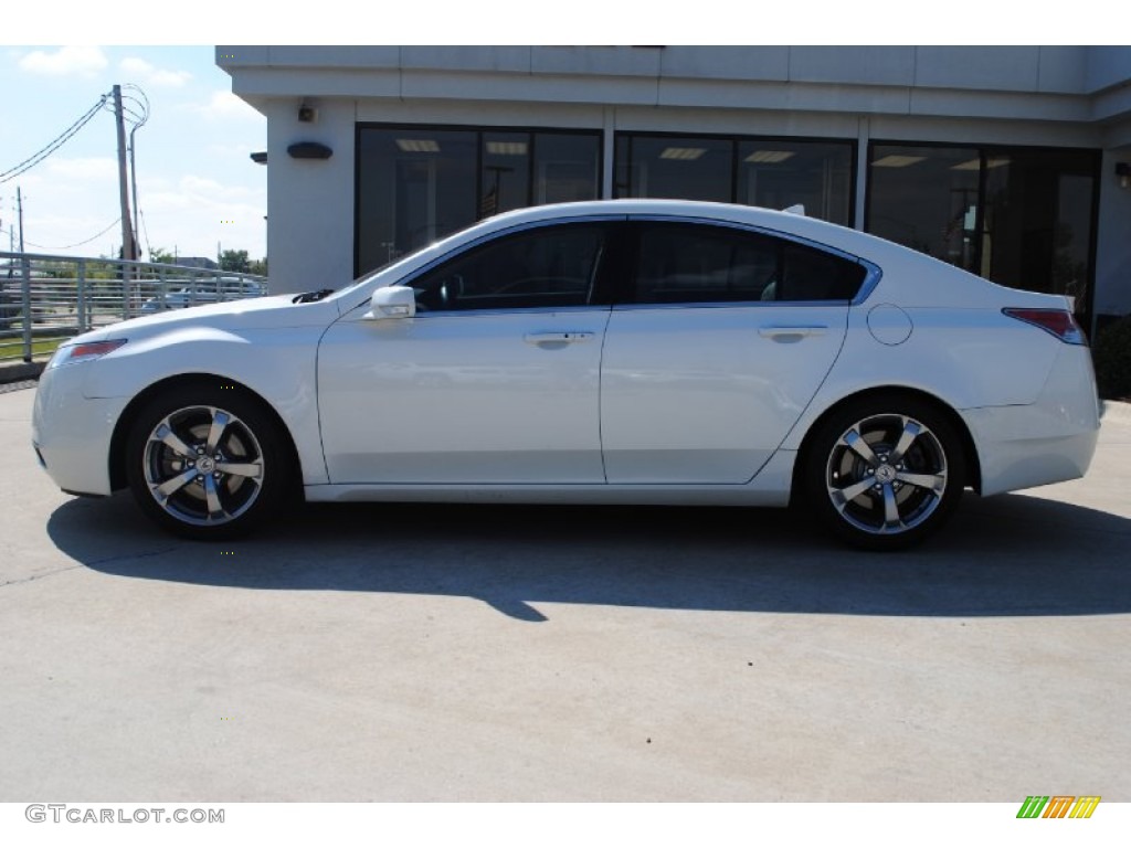 White Diamond Pearl 2010 Acura TL 3.5 Technology Exterior Photo #55377669