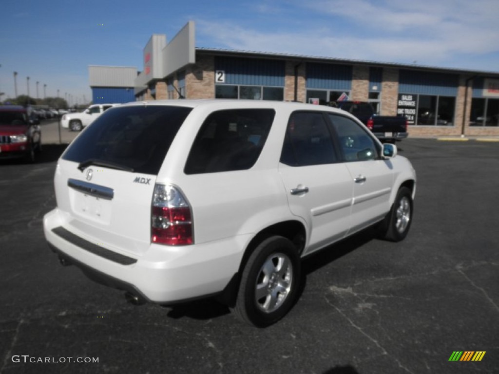 2004 MDX  - Aspen White Pearl / Saddle photo #25